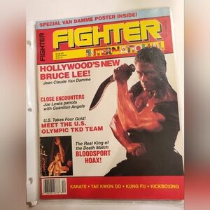 12/88 FIGHTER INTERNATIONAL JEAN CLAUDE VAN DAMME GUARDIAN ANGELS KARTE KUNG FU
